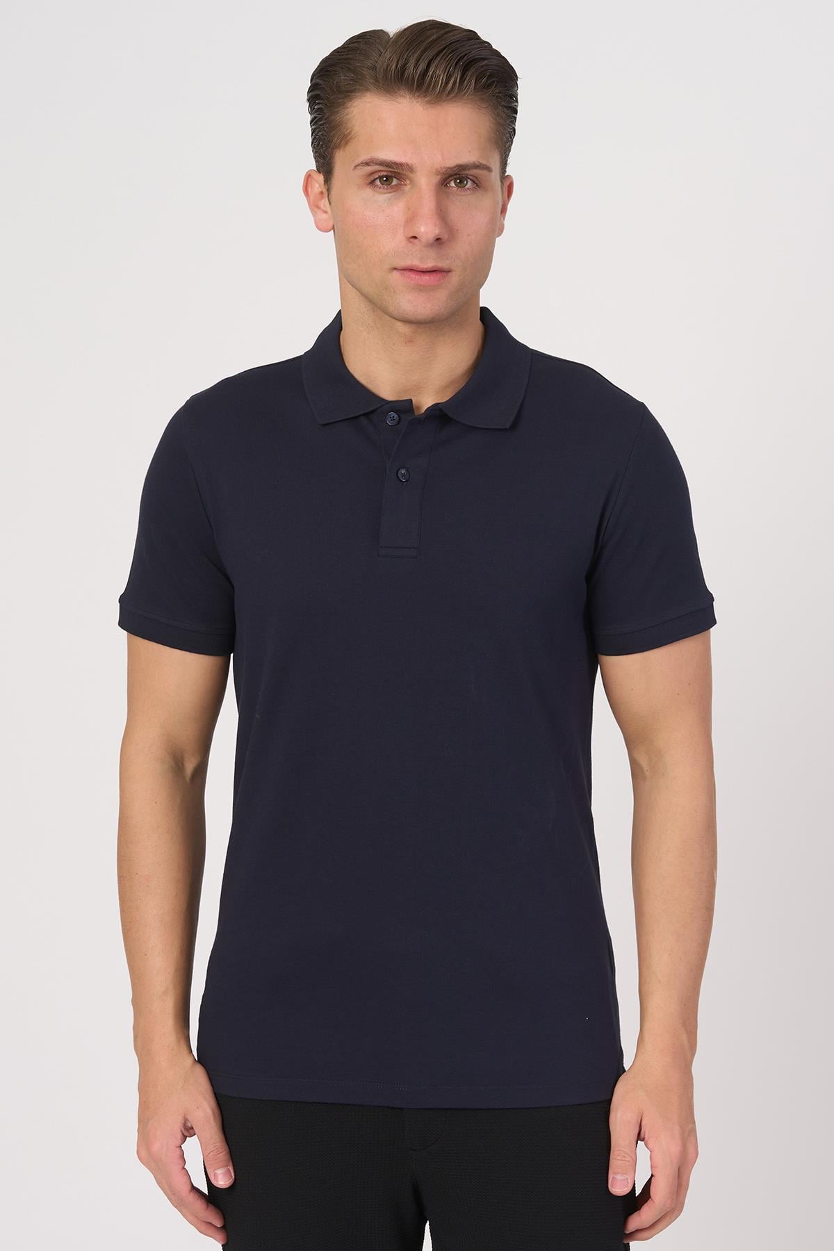 White StoneWHİTE STONE  2025-Y  2570-Y POLA YAKA TSHIRT    LACİ