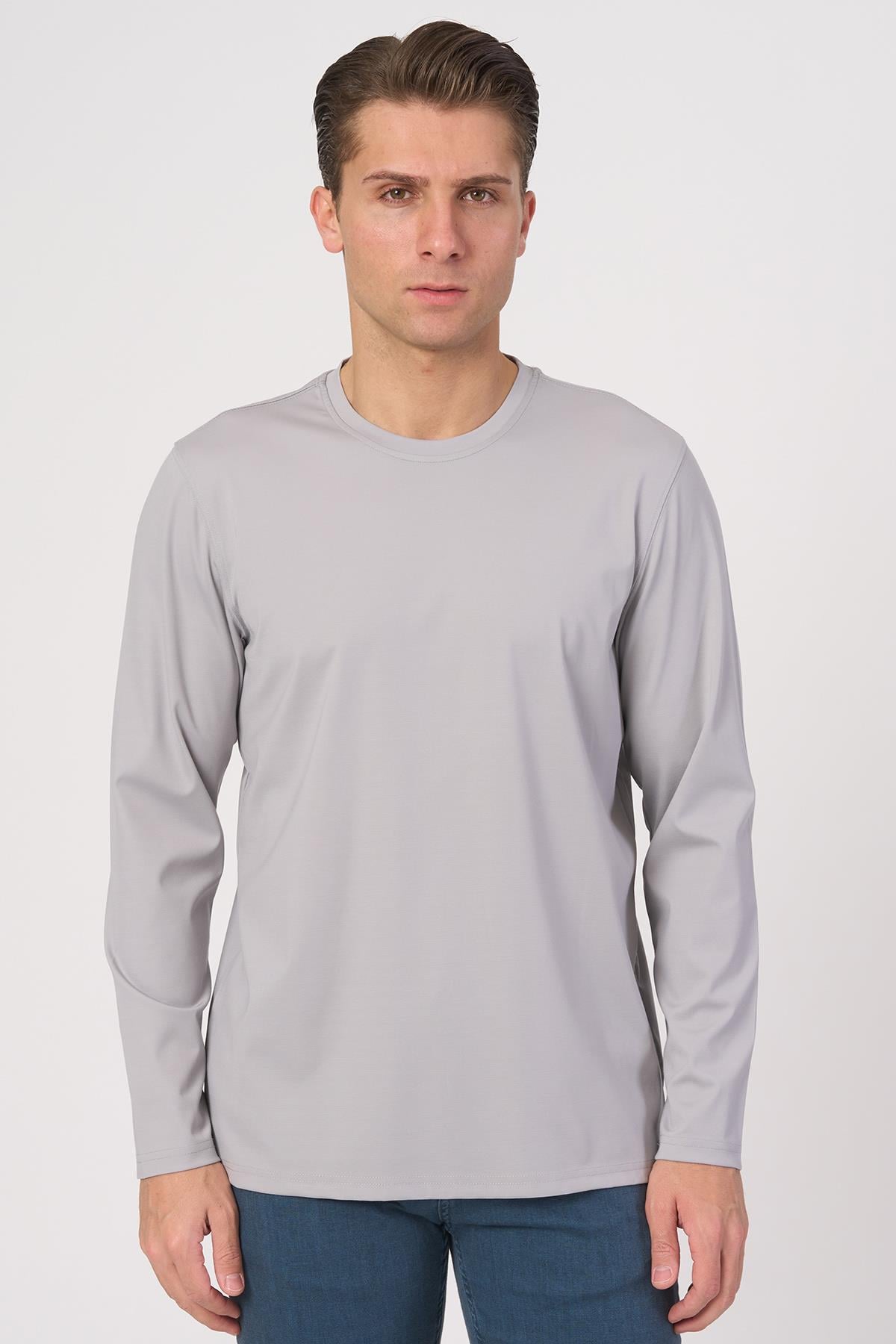 White StoneWHİTE STONE  2025-Y  3024 BASIC UZUNKOL TSIRT    GRİ