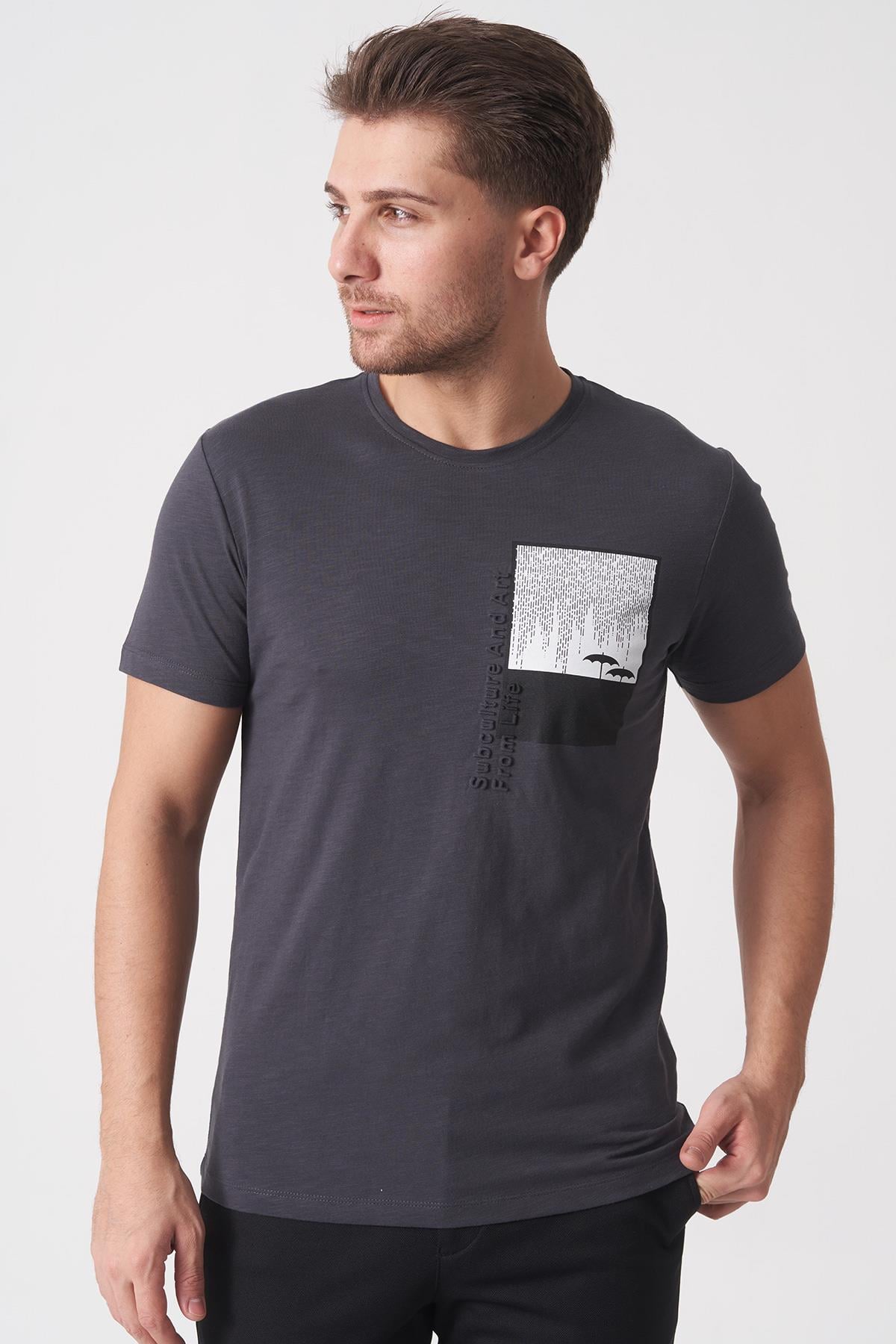 White StoneWHİTE STONE  2025-Y  3148  BİSİKLET YAKA TSHIRT    FÜME