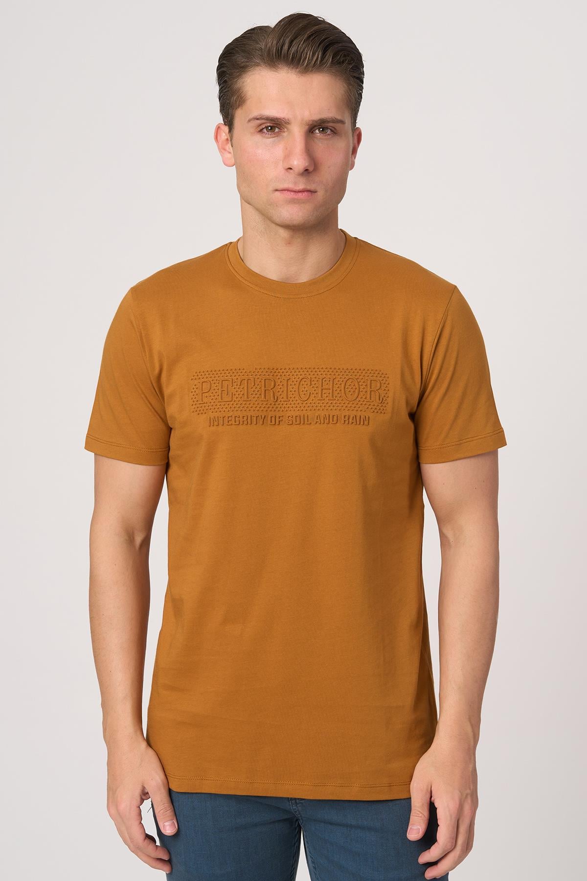 White StoneWHİTE STONE  2025-Y  3193  BİSİKLET YAKA TSHIRT    KİREMİT
