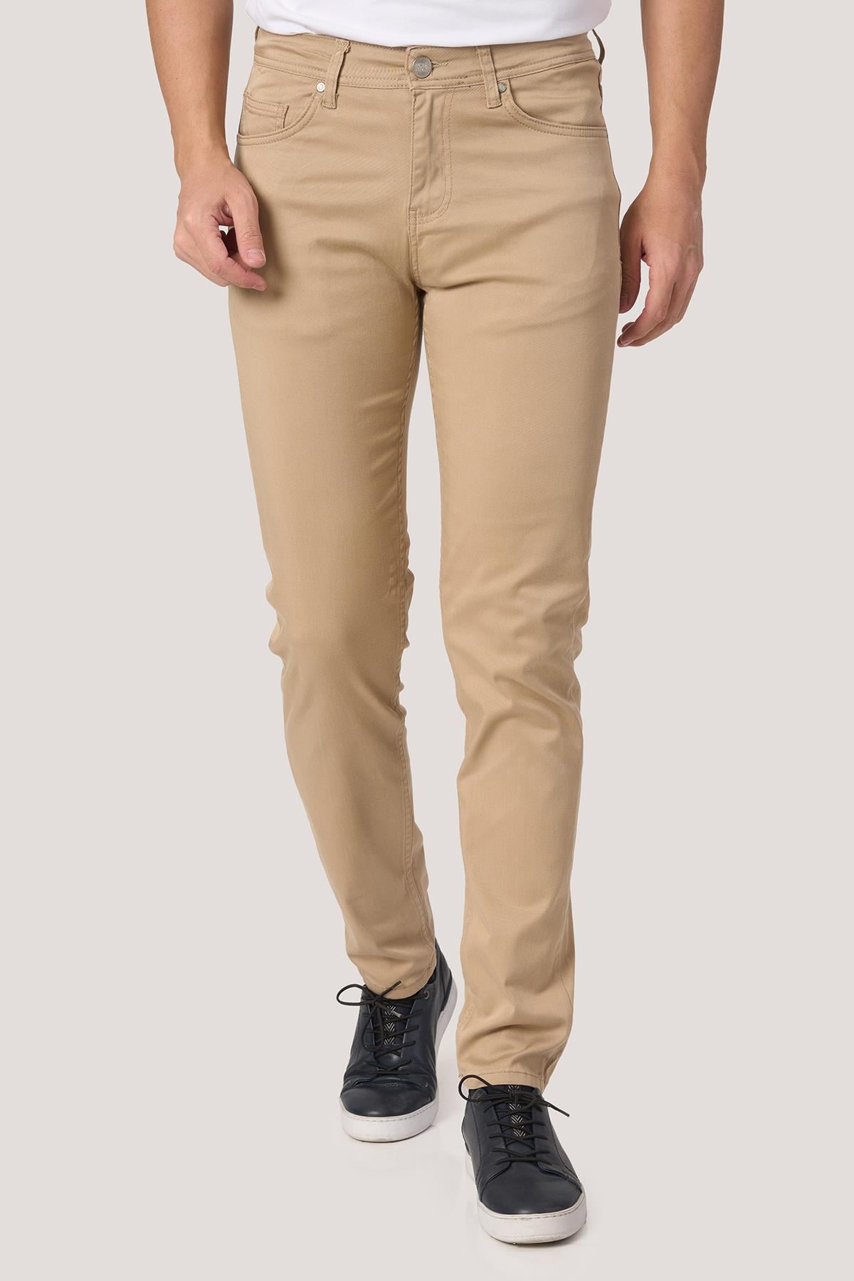 White StoneWHİTE STONE  2025-Y  J2506 MDL2  JEAN PANTOLON  5 CEP  BEJ