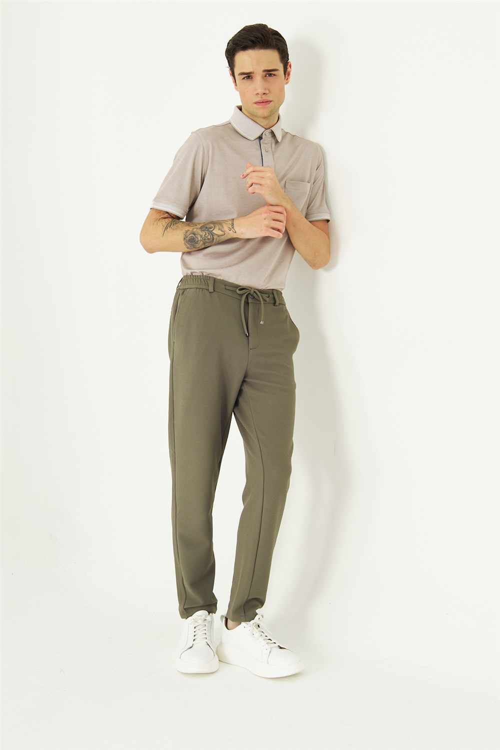 White StoneWHİTE STONE  2025-Y  P1054 MENDİ  JOGGER PANTOLON  133 KALIP REGULAR  HAKİ