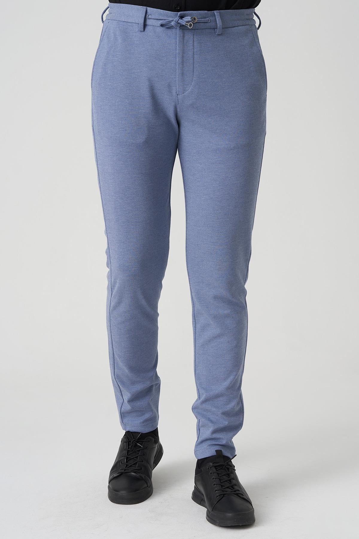 White StoneWhite Stone Barcelos P1035 Regular Fit Semanta Likralı Orme Jogger Pantolon İndigo