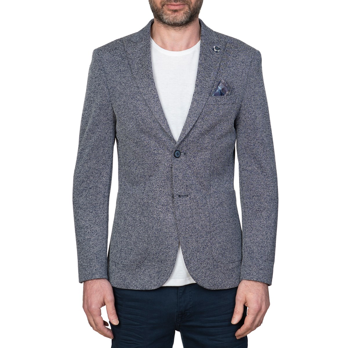 White StoneWhite Stone Dante Ceket  Slim Fit  Desenli