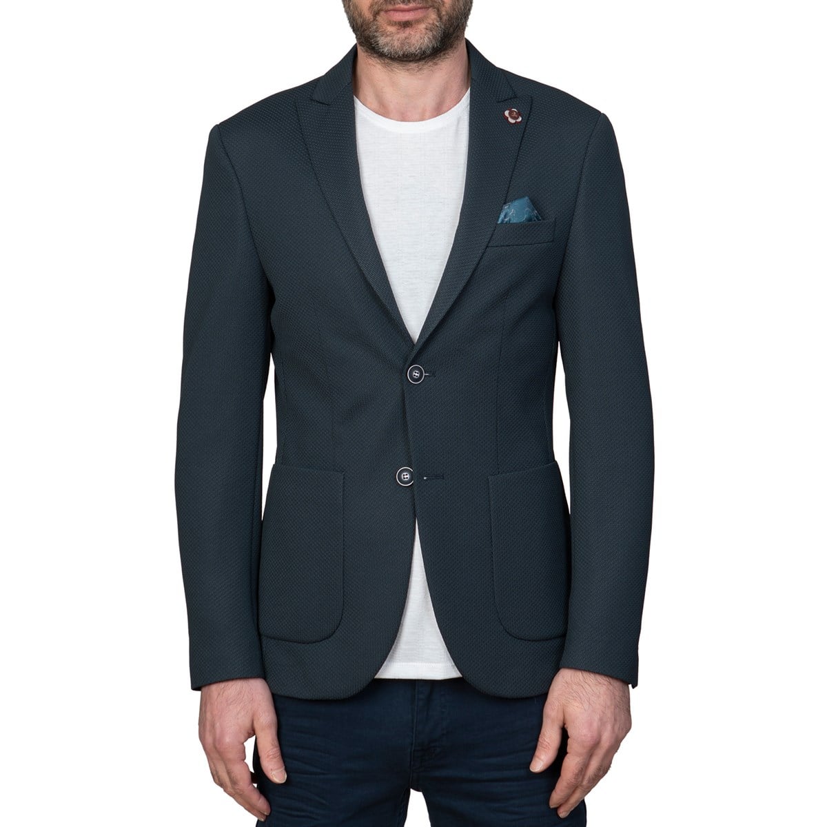 White StoneWhite Stone Herkül Ceket Slim Fit Desenli