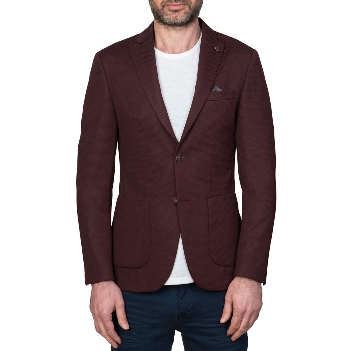 White StoneWhite Stone Herkül Ceket Slim Fit Desenli