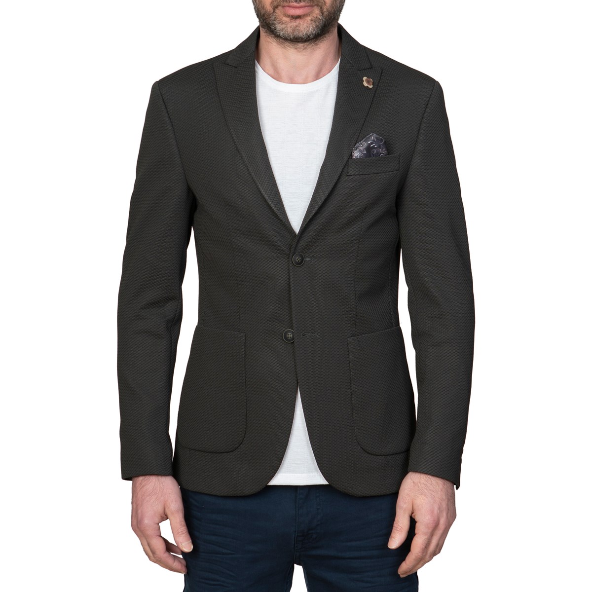 White StoneWhite Stone Herkül Ceket Slim Fit Desenli