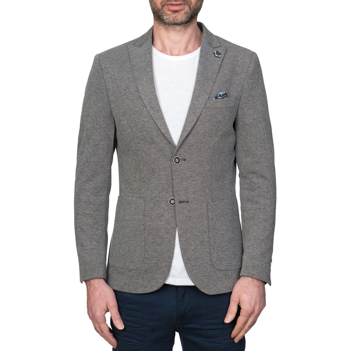 White StoneWhite Stone Java Ceket  Slim Fit Desenli
