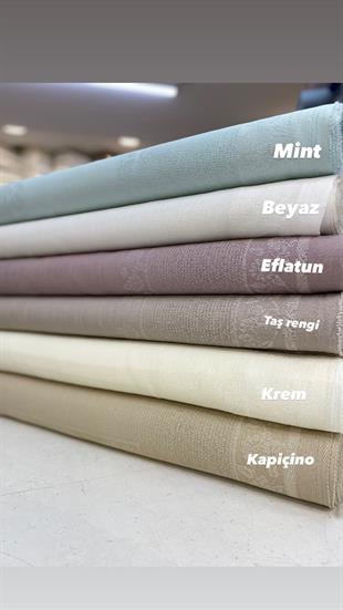 Çiçek Desen Etamin Boşluklu Seccade