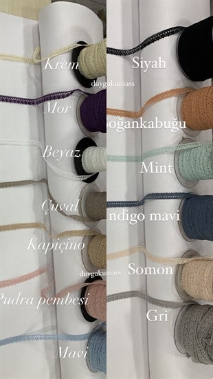 Klasik Desen İnce Pamuk Güpür