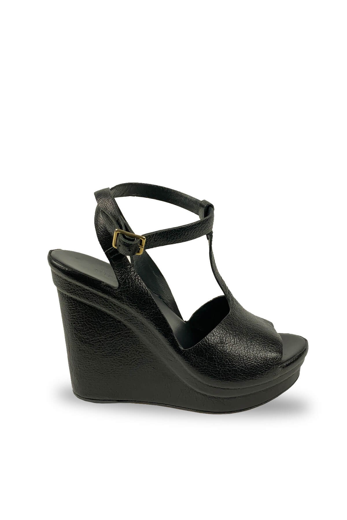 Del Carlo Platform Topuklu Deri Sandalet (RDC9960N)