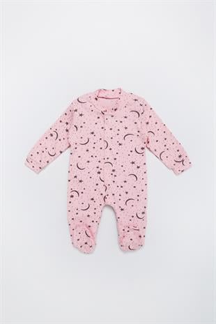 Ladybirds Ladybirds Yeni Doğan Kız Bebek Yıldız Desenli Uzun Kollu Tulum GDHY636 I Ladybirds
