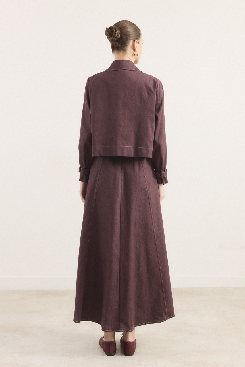 Arlea Kot Jile Elbise - Bordo