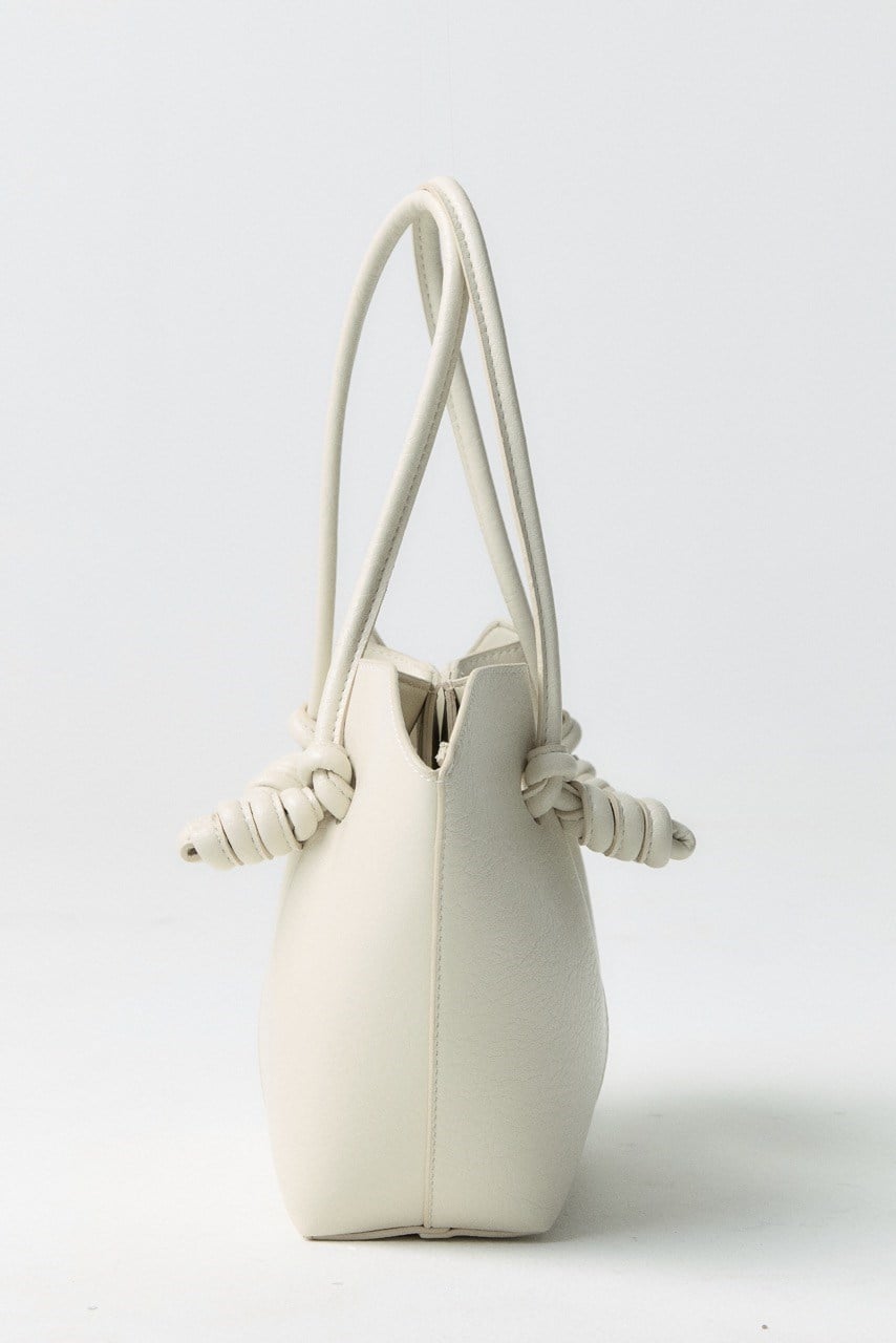 Düğüm Detaylı Asimetrik Çanta - Bej