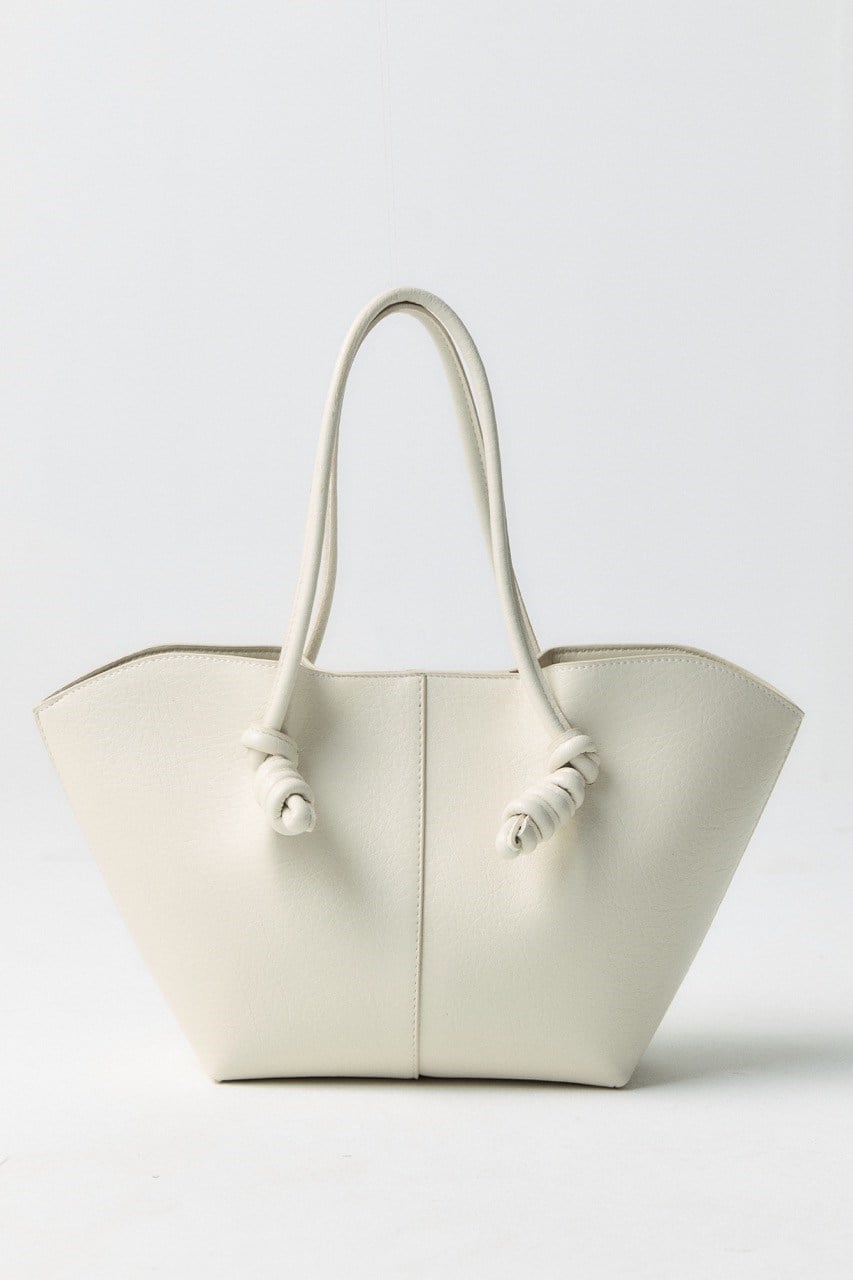 Düğüm Detaylı Asimetrik Çanta - Bej