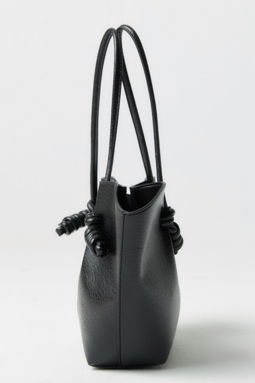 Düğüm Detaylı Asimetrik Çanta - Siyah