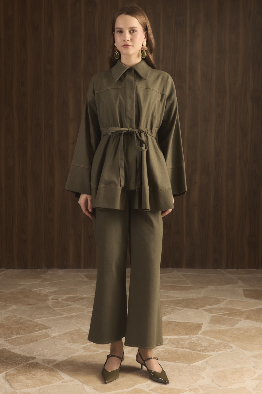 Gemma Bel Tünelli Kot Takım - Haki