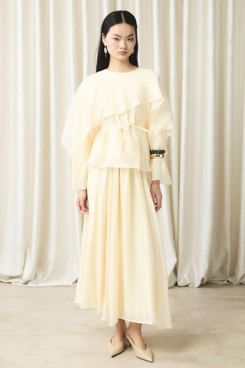 İbiza Allerli Etek Takım - Sarı