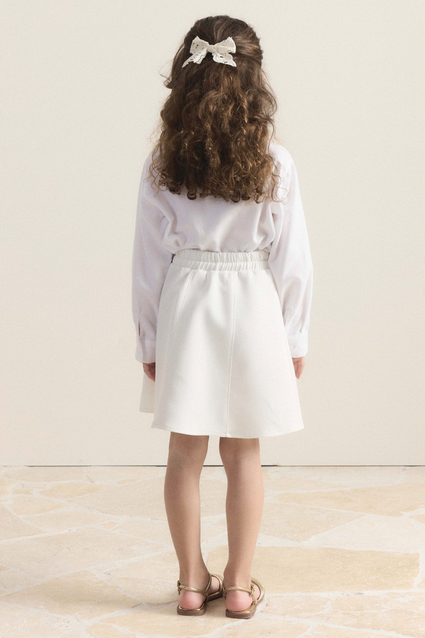 Lara Scuba Etek - Beyaz