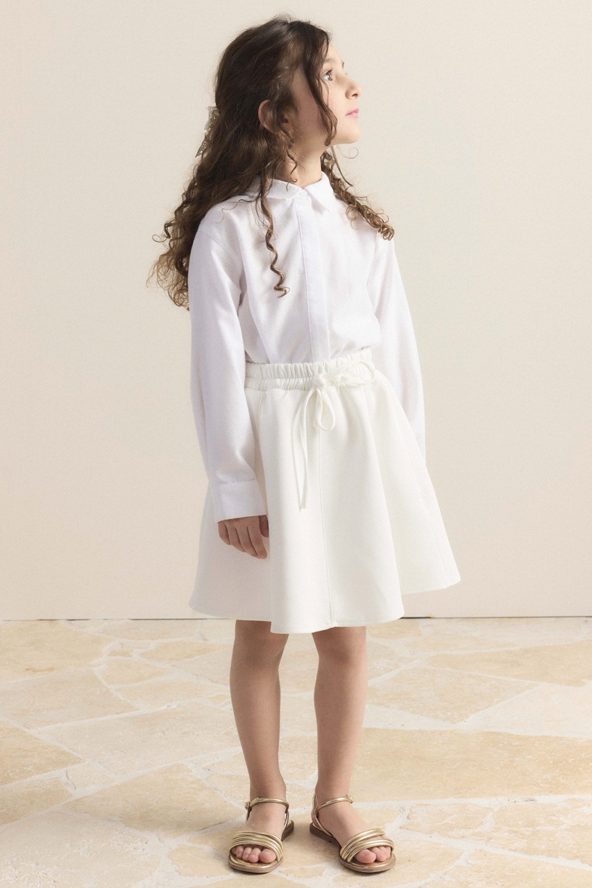 Lara Scuba Etek - Beyaz