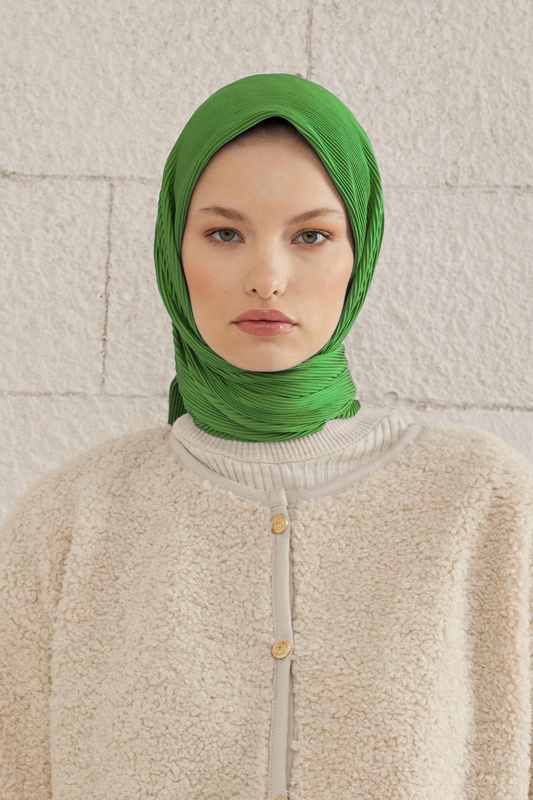 Piliseli Eşarp - elmayeşili