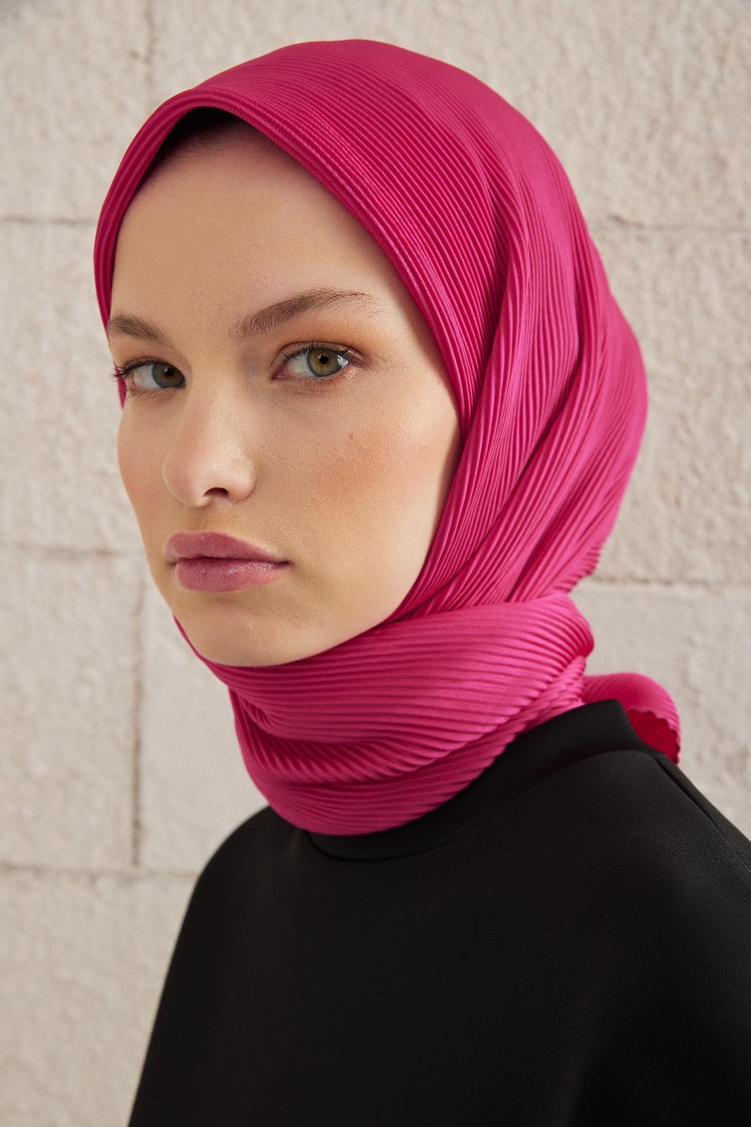 Piliseli Eşarp - Fuşya