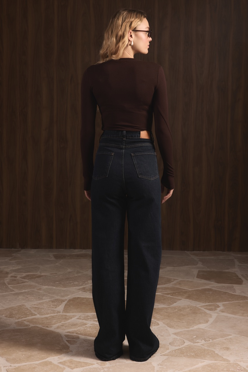 Regular Fit Denim Pantolon - Lacivert