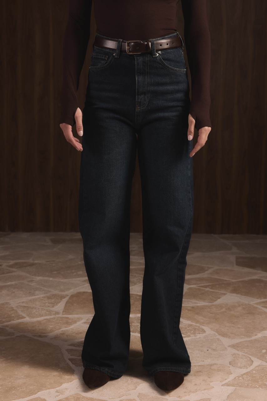 Regular Fit Denim Pantolon - Lacivert