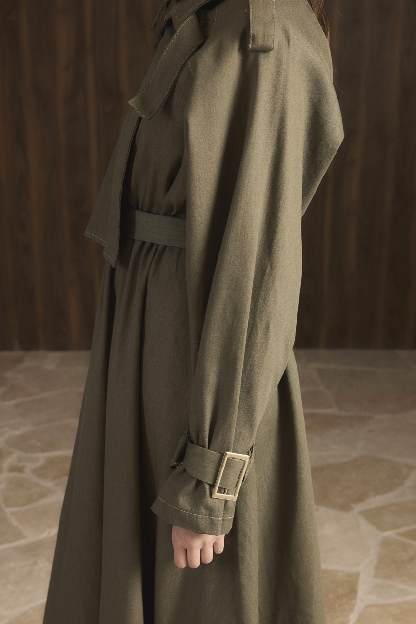 Vera Trenç Elbise - Haki