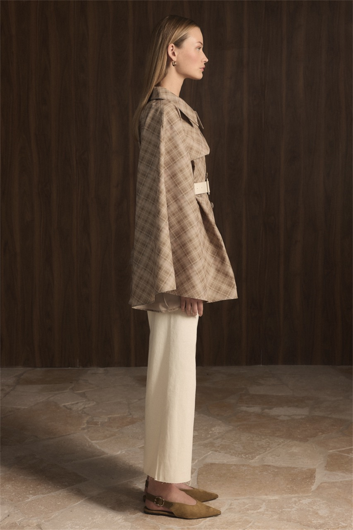 Allerli Ekose Trençkot - Bej