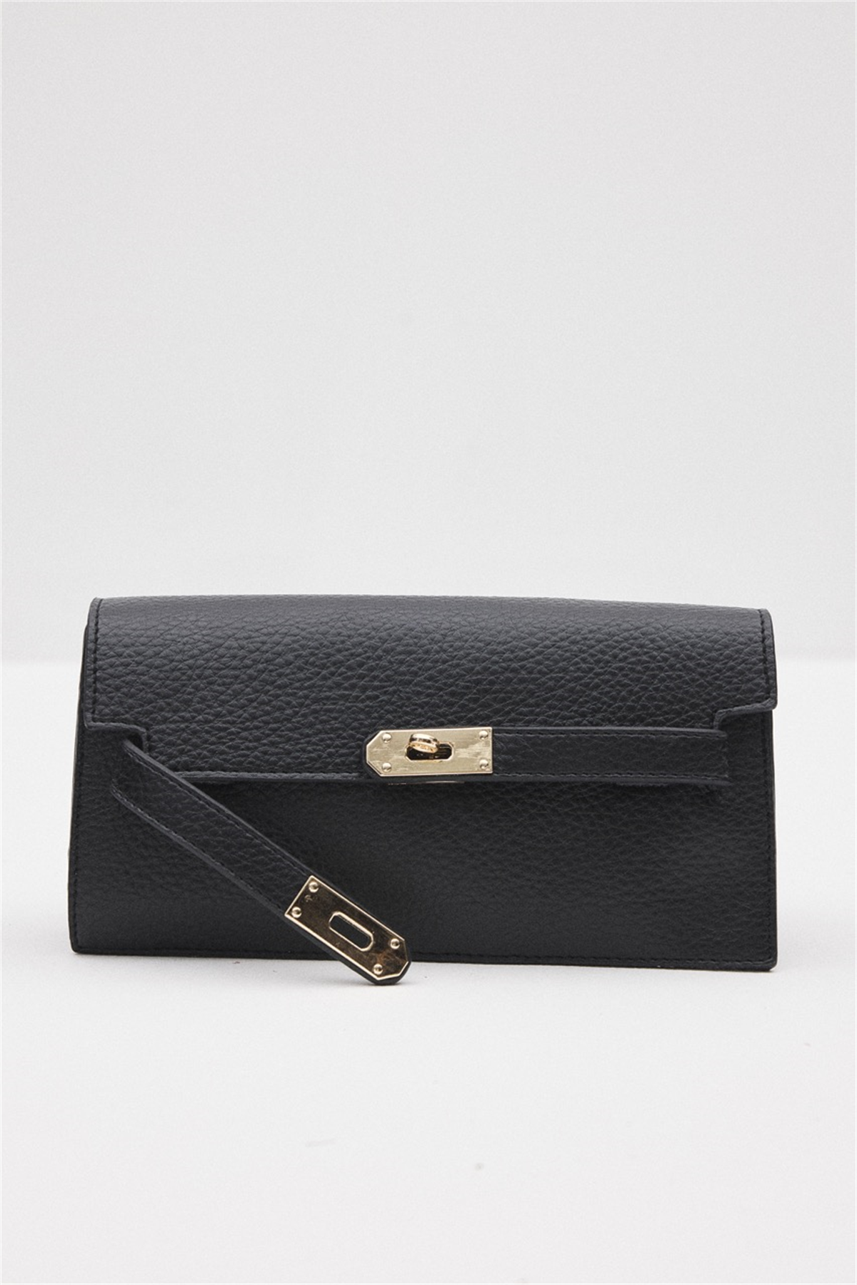 Aria Gold Kilit Detaylı Çanta - Siyah