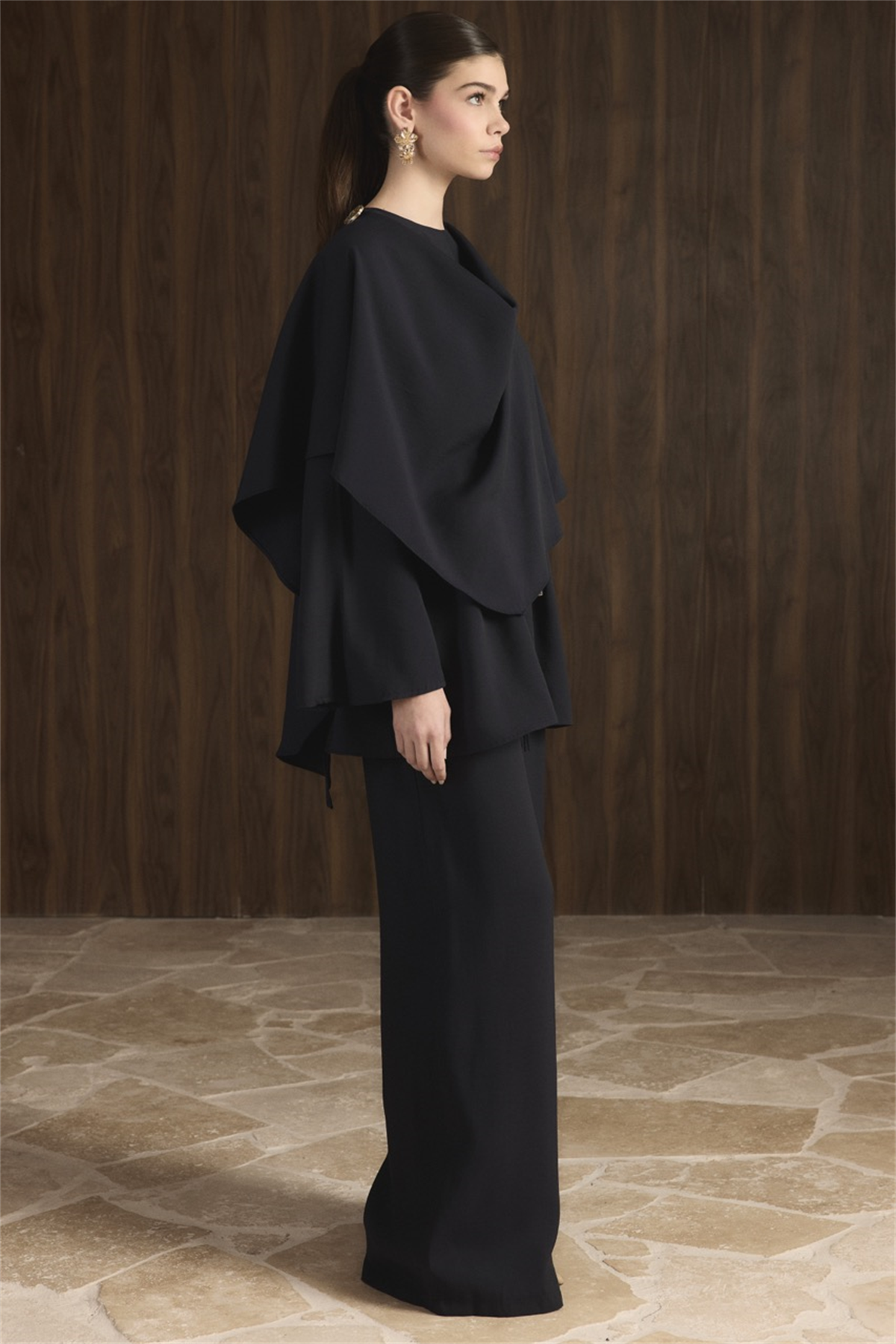 Auren Şallı Takım - Lacivert