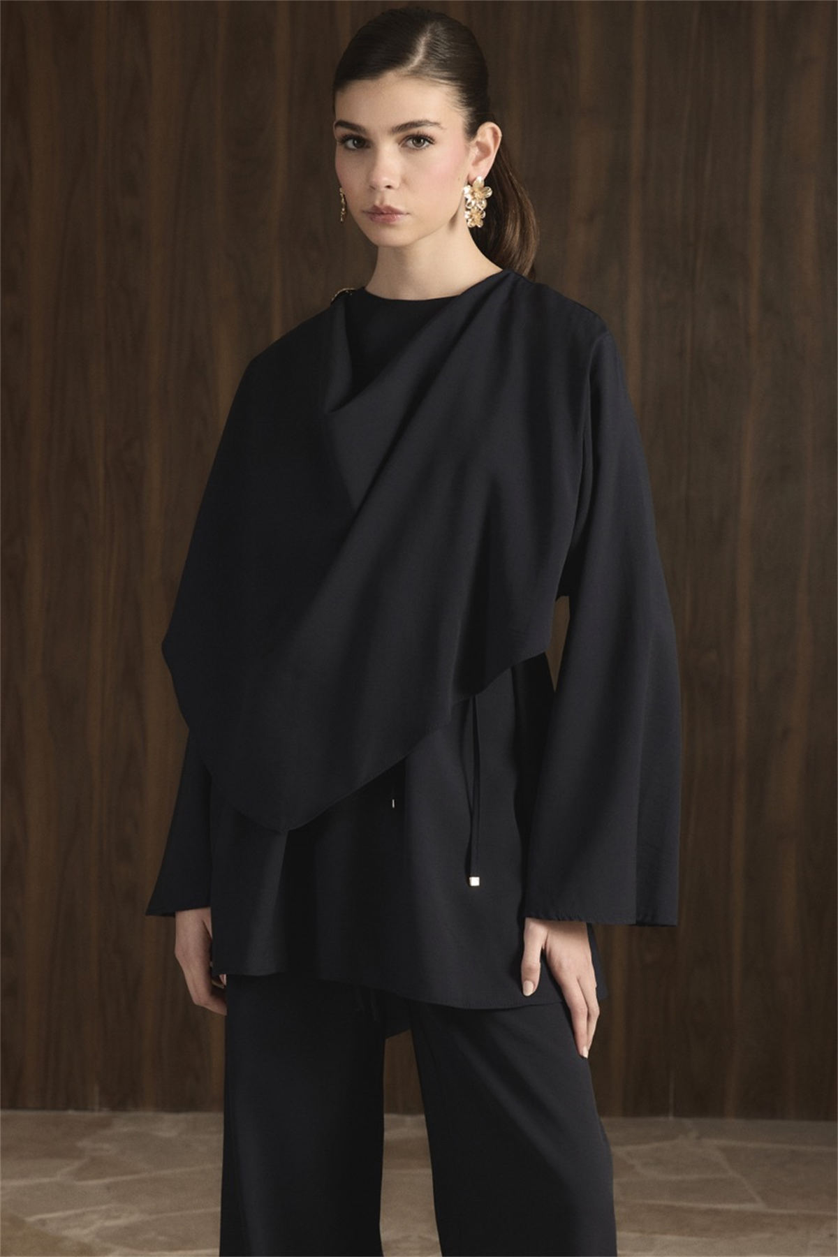 Auren Şallı Takım - Lacivert