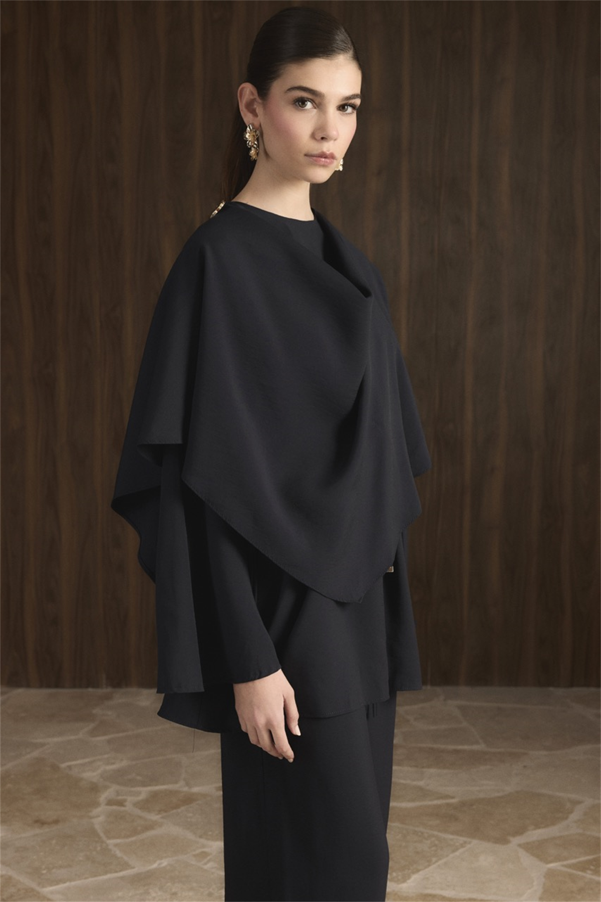 Auren Şallı Takım - Lacivert