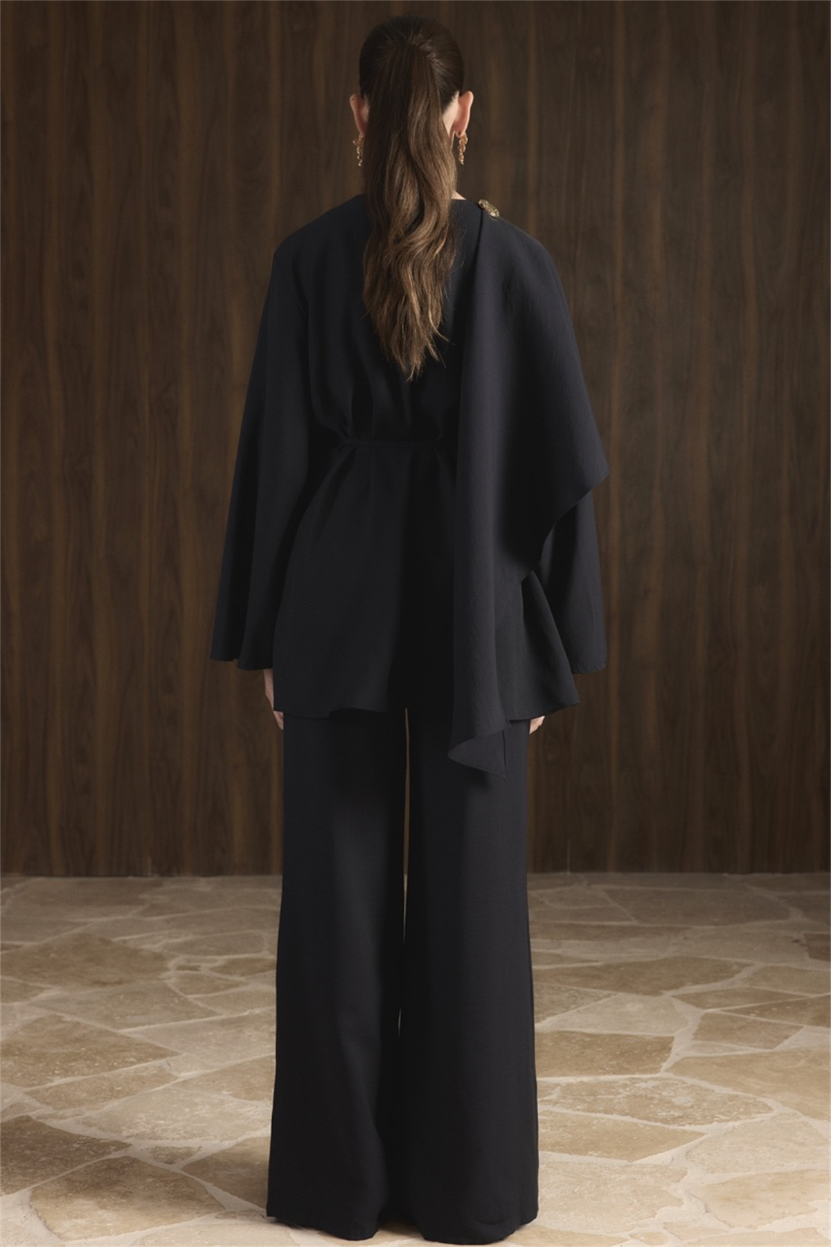 Auren Şallı Takım - Lacivert