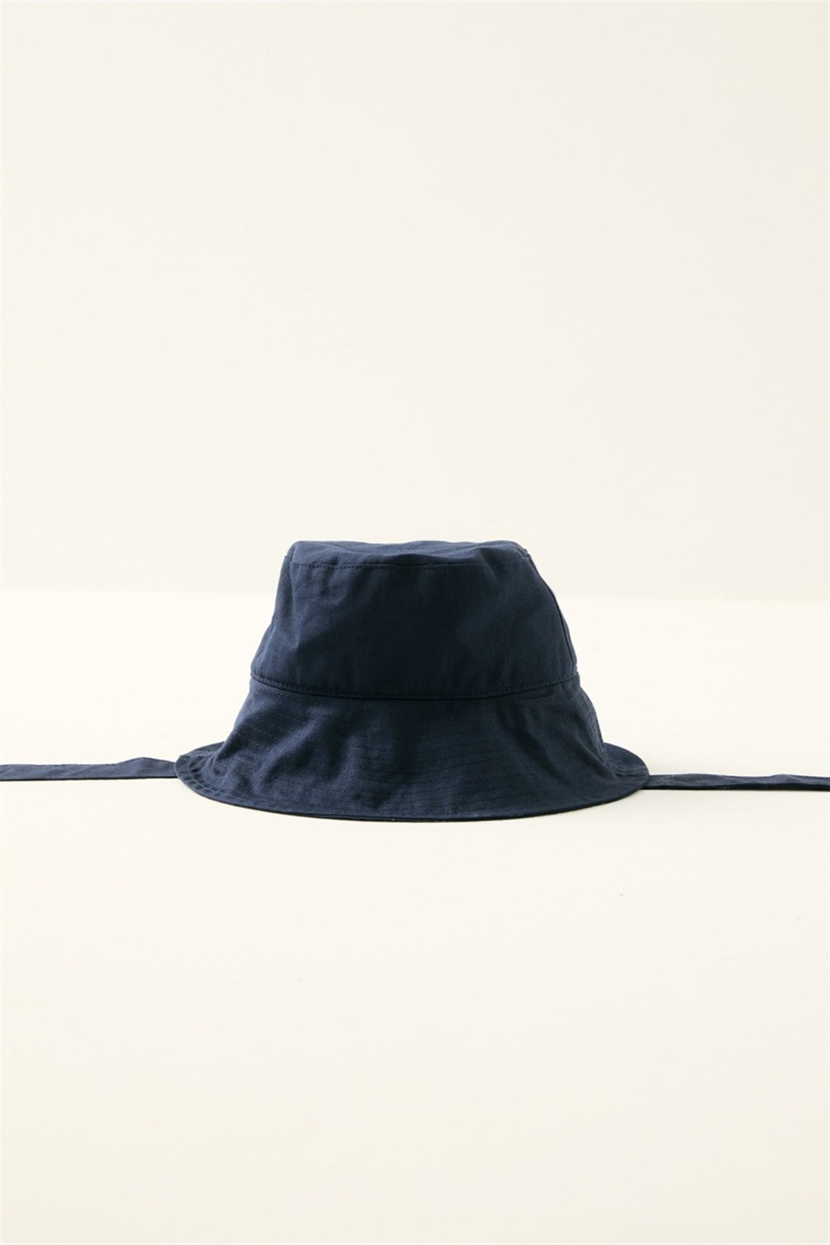 Bağlama Detaylı Bucket Şapka - Lacivert