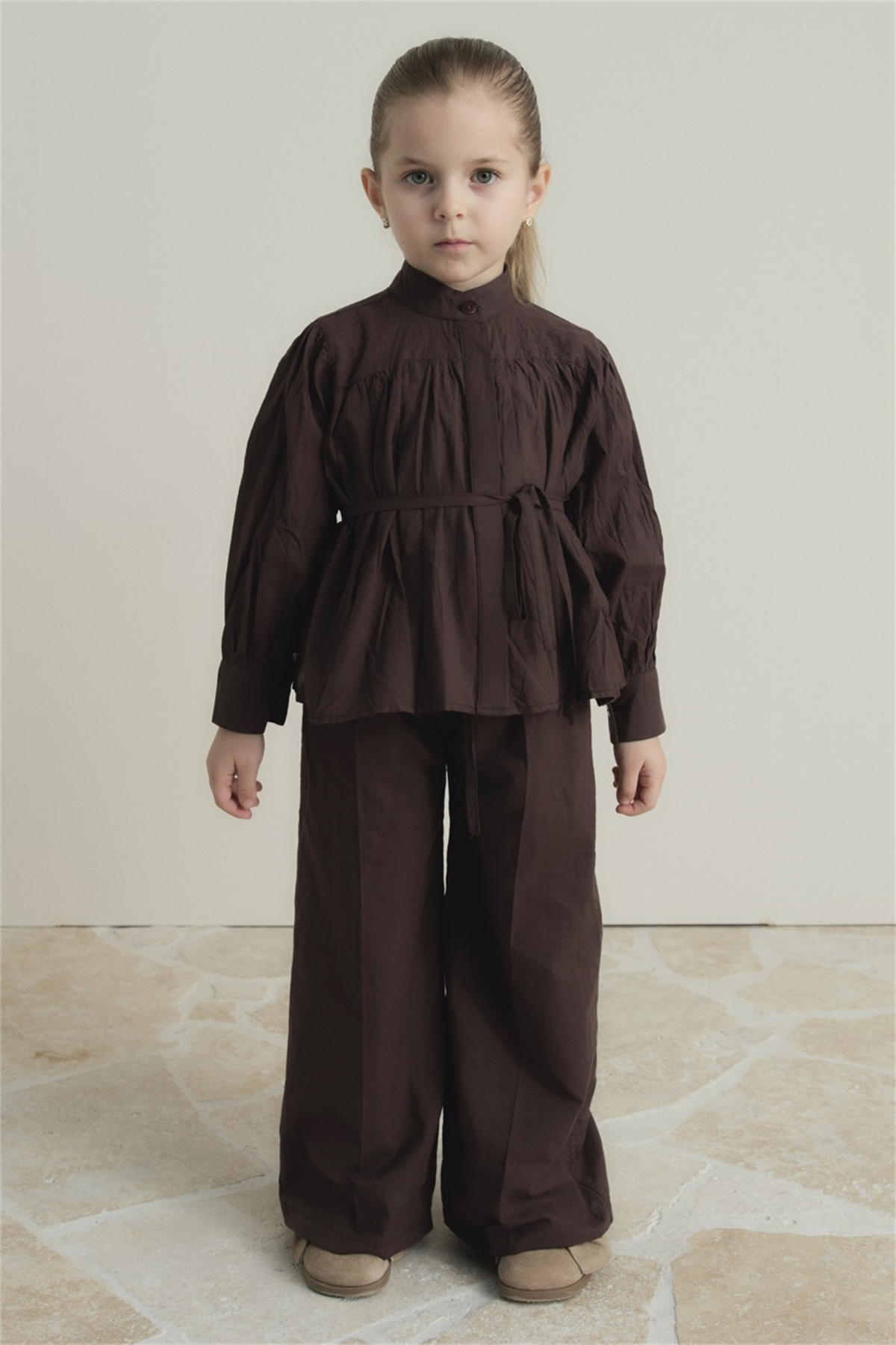 Crash Pamuk Vual Rahat Takım - Kahve