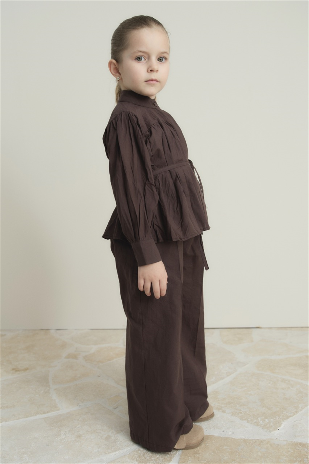 Crash Pamuk Vual Rahat Takım - Kahve