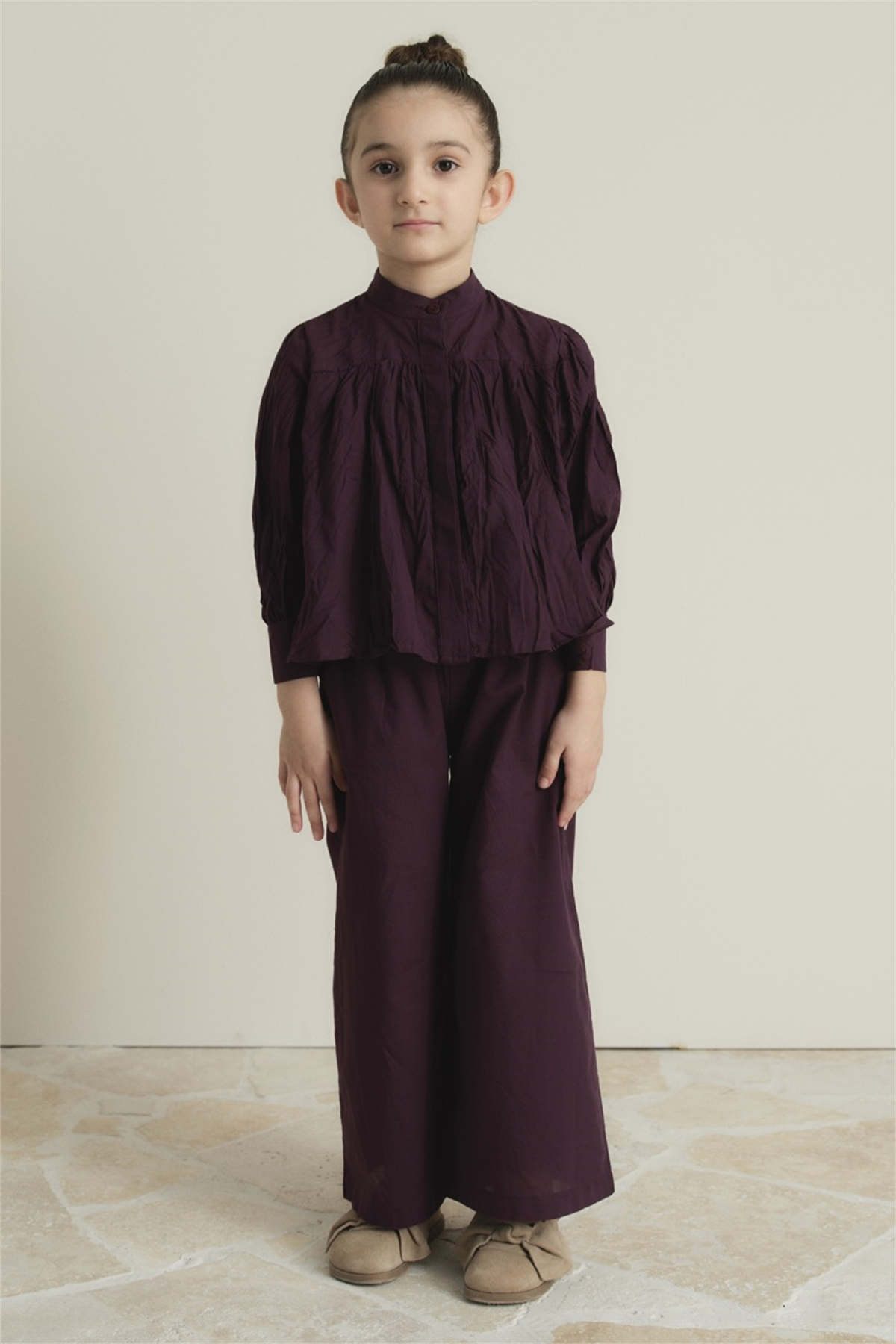 Crash Pamuk Vual Rahat Takım - Mürdüm