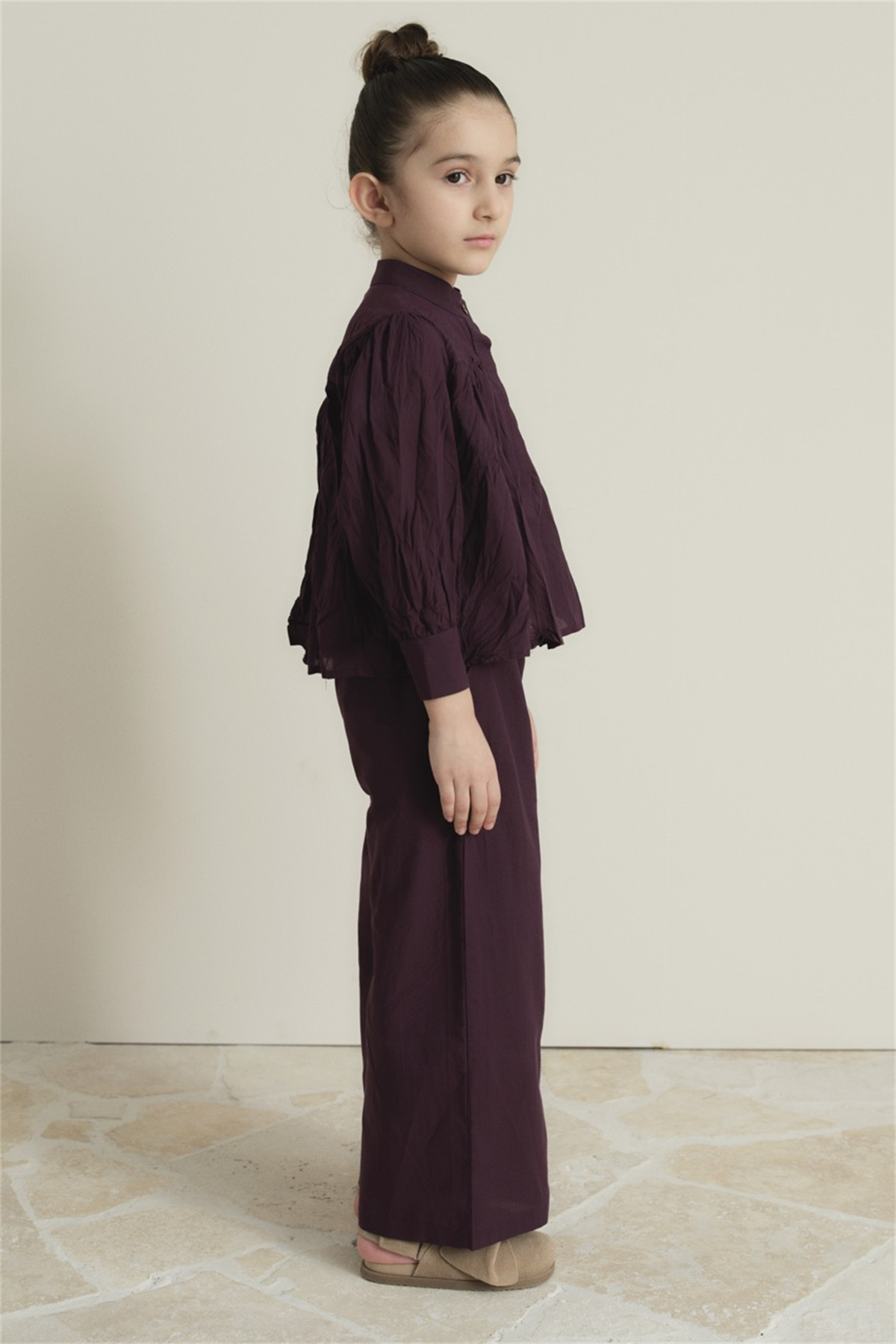 Crash Pamuk Vual Rahat Takım - Mürdüm