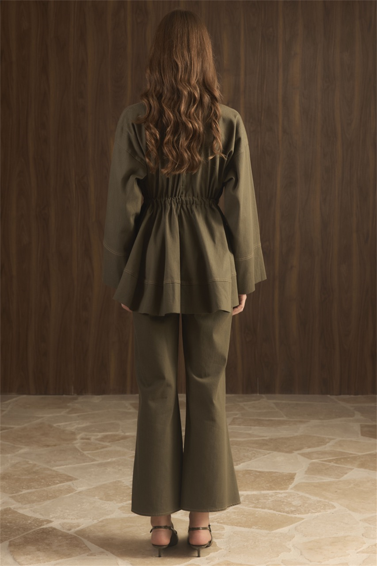 Gemma Bel Tünelli Kot Takım - Haki