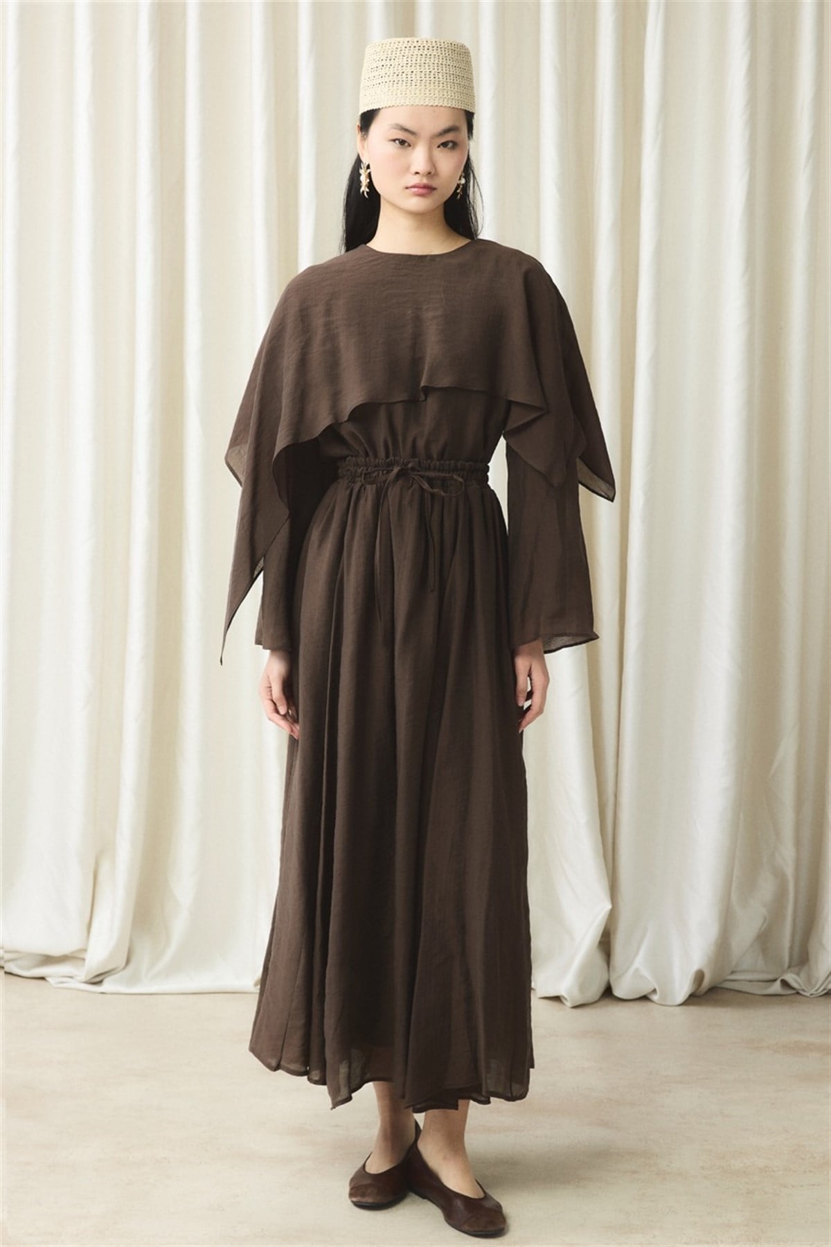 İbiza Allerli Etek Takım - Kahve