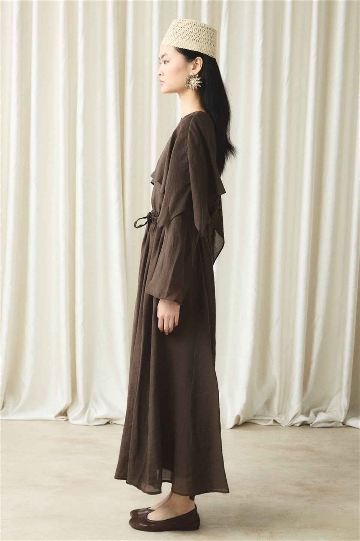 İbiza Allerli Etek Takım - Kahve