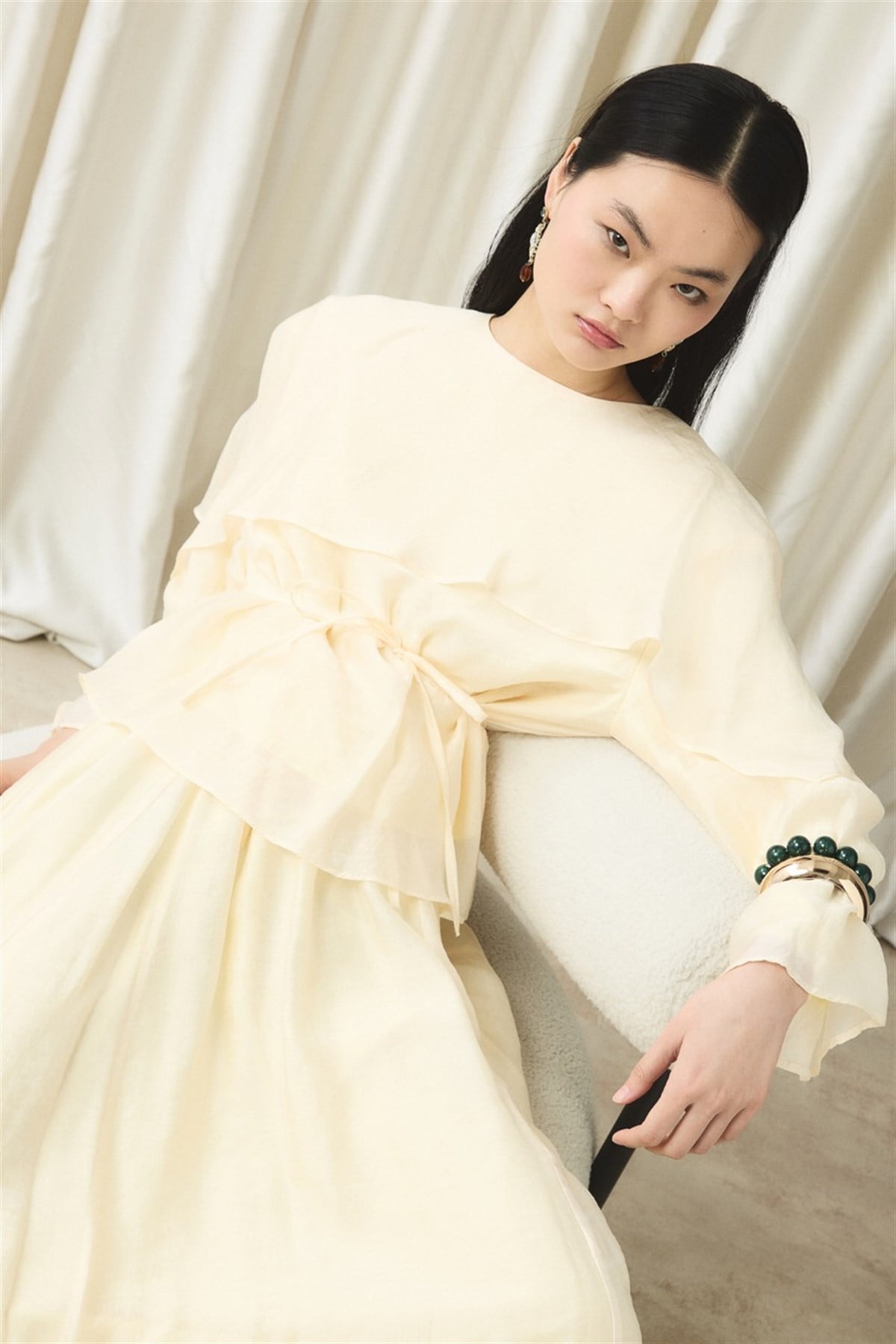 İbiza Allerli Etek Takım - Sarı