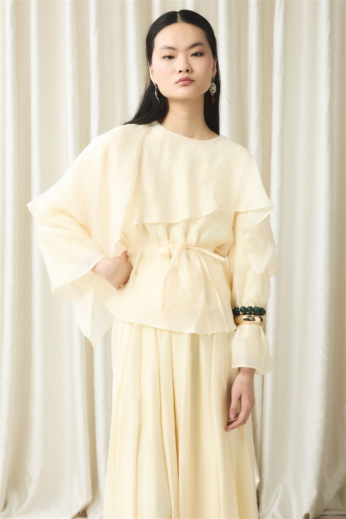 İbiza Allerli Etek Takım - Sarı