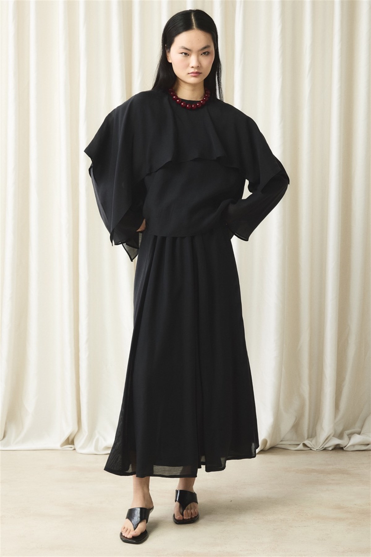 İbiza Allerli Etek Takım - Siyah