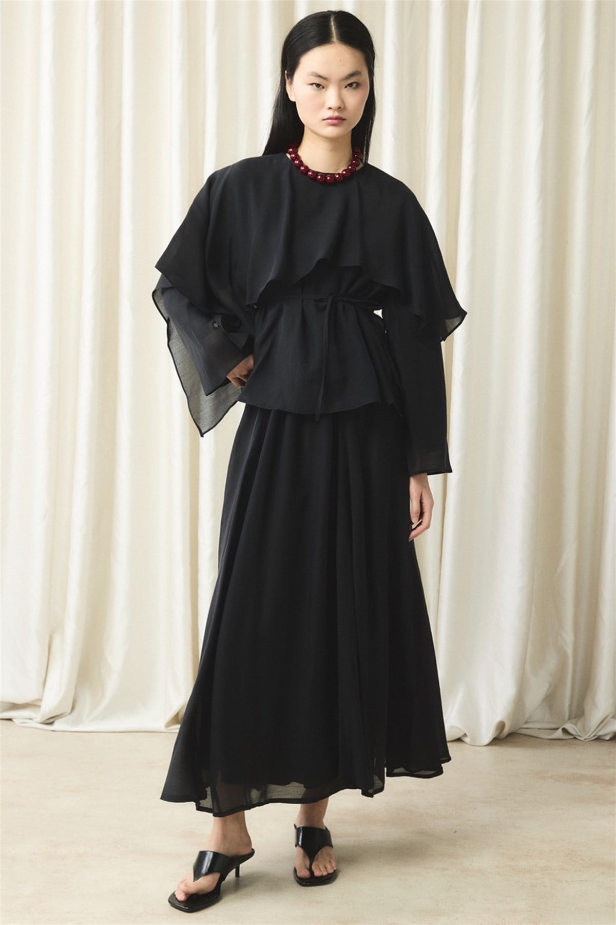 İbiza Allerli Etek Takım - Siyah