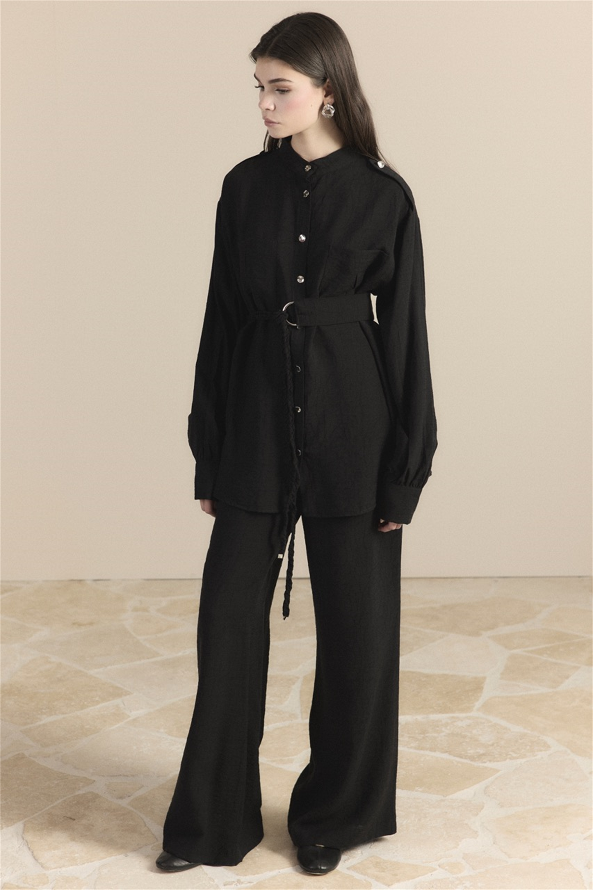 Jakar Monotoc Çift Cepli Pantolon Takım - Siyah