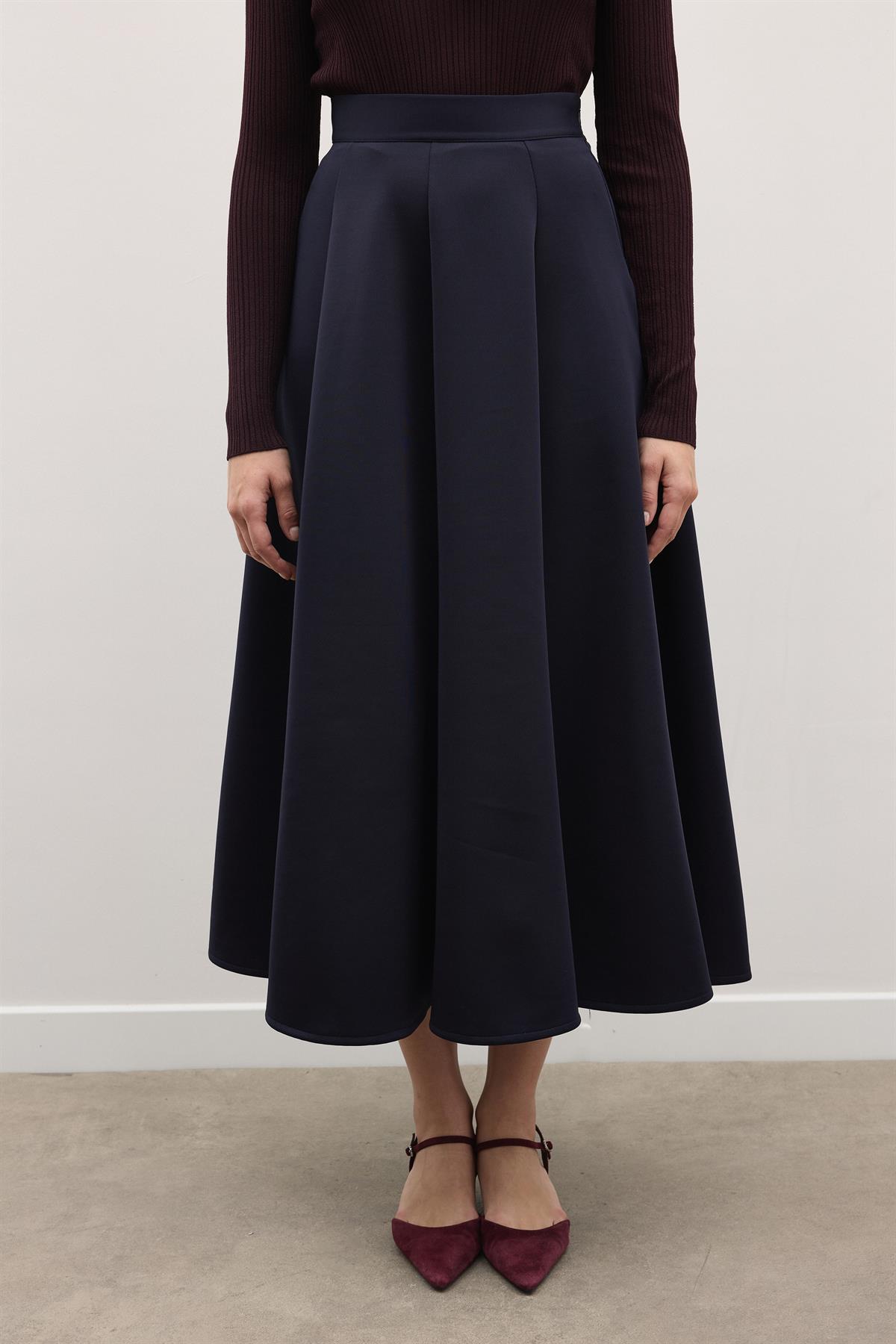 Kloş Scuba Etek - Lacivert