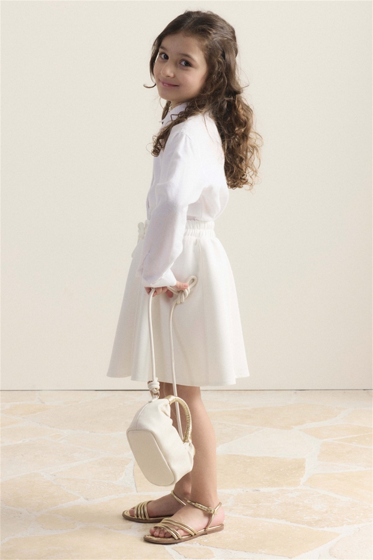 Lara Scuba Etek - Beyaz